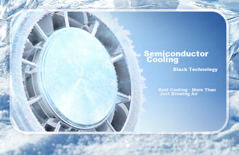 AUX Handheld Fan Semiconductor Cooling Portable USB Rechargeable Long Battery Life Small Outdoor Cooling Fan 11