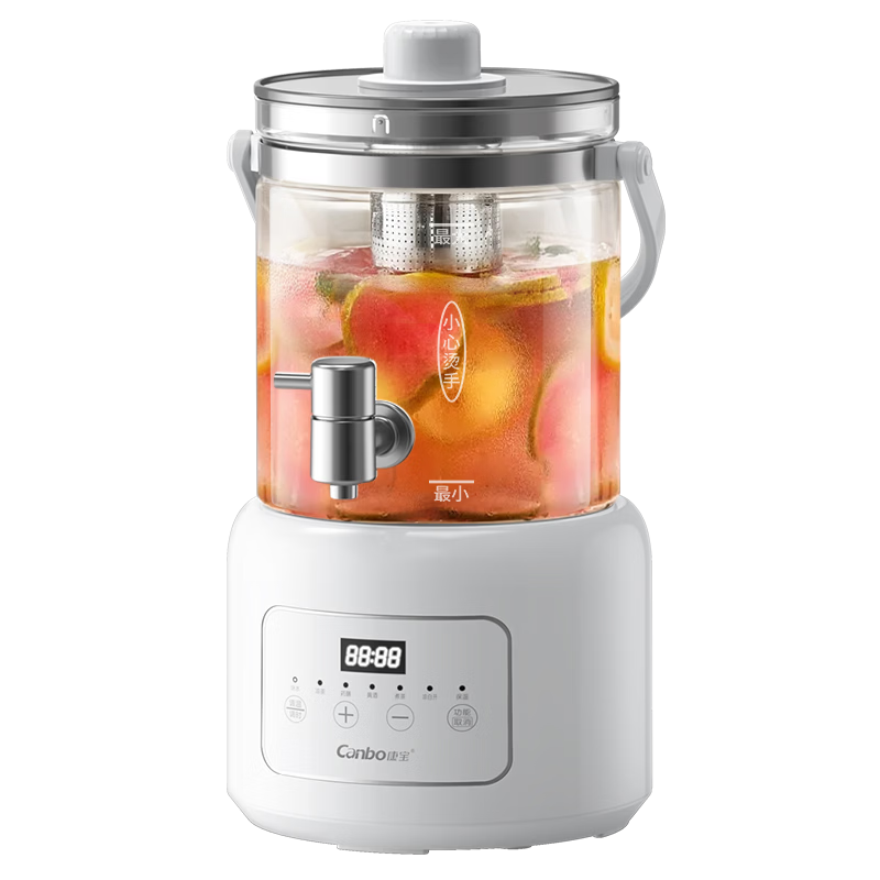 Canbo 3L Health Pot Large Capacity Faucet Flower Tea Kettle Constant Temperature Tea Maker 316 Stainless Steel Heating Plate 48H Insulation Filter Model SLHKSP-3012A