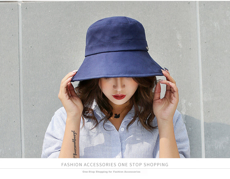 GLO-STORY Women's Sunshade Hat Thin Mesh Breathable Sun Protection Fisherman Hat Korean Style Casual Foldable UV Protection Bucket Hat 18