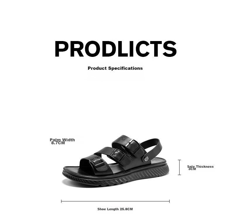 DANCING WOLVES Summer Sandals Dual-Wear Breathable Quick-Dry Casual Outdoor Beach Shoes Durable Non-Slip Black Size 41 17