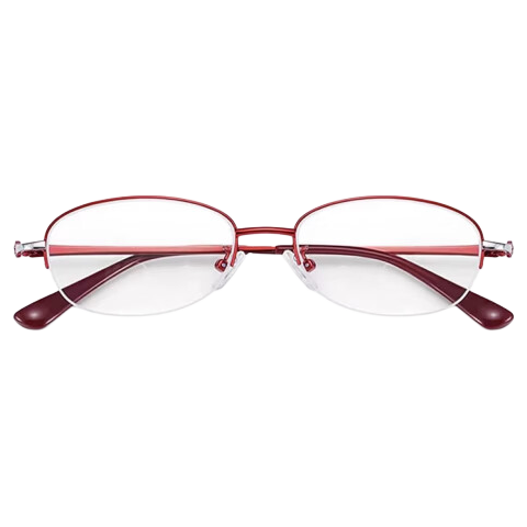 Fenchi (Fench) Anti-Blue Light Reading Glasses for Women, High-Quality Genuine Product, High-Definition, Ultra-Light Fashionable Presbyopic Glasses for Middle-Aged And Elderly, Red