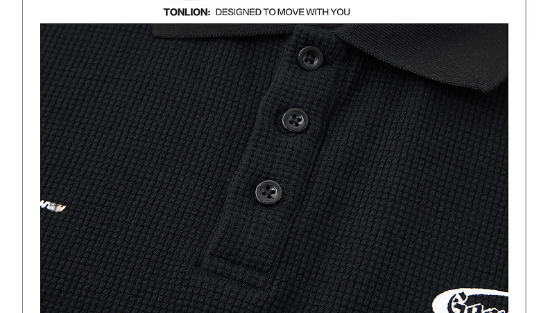 TonLion 2026 Summer New Men's Short Sleeve Polo Shirt Loose Fit Unique Youth Sports Stylish 21