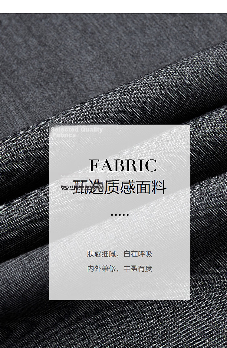 Demana Smart Elegance Spring Commuter Mandarin Collar Double-Breasted Mid-High Waist Three-Quarter Sleeve Buttoned Women's Dress 3