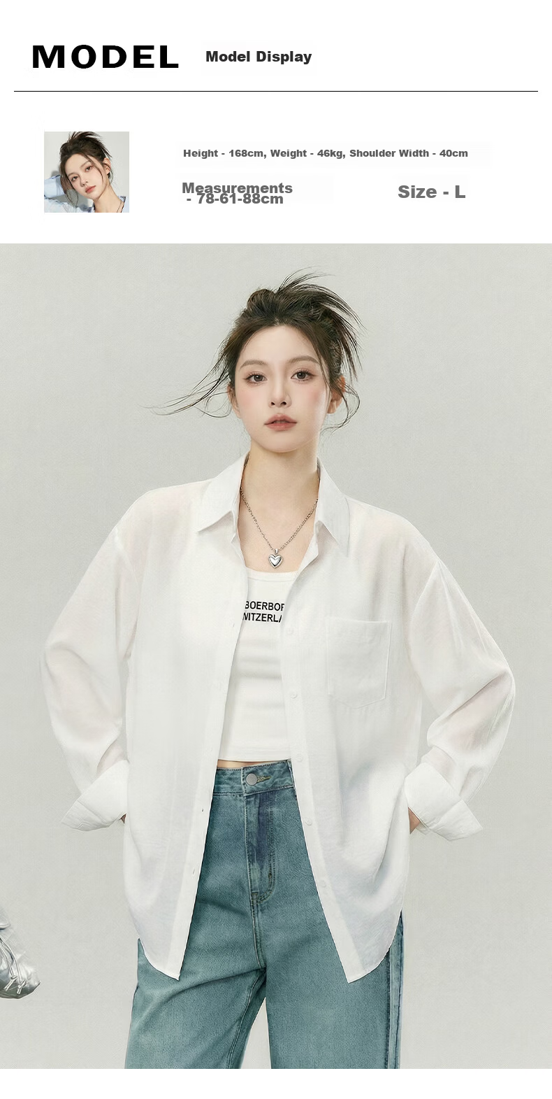 La Chapelle Fashion Trendy Sheer Long Sleeve Shirt Women 2026 Summer New Loose Comfortable Lightweight Breathable Versatile Blouse 13