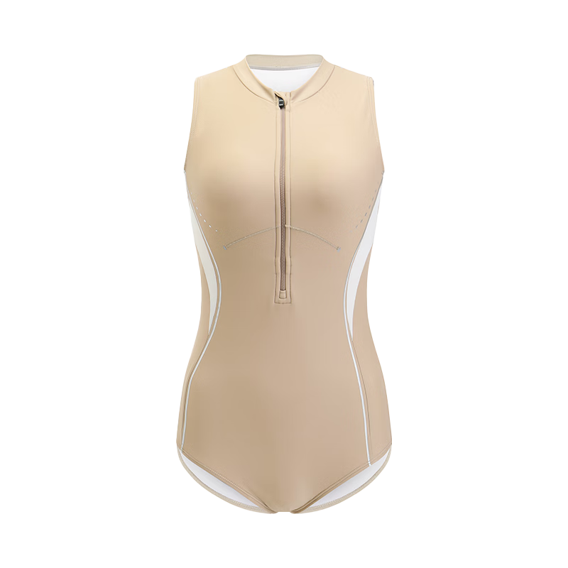 LI-NING Women's Premium 2026 New One-Piece Triangle Racing Swimwear Hot Spring Bathing Suit Adult
