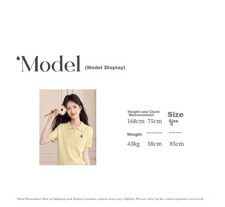 Sllsky College Style Polo Collar Cable Knit Short Sleeve Sweater Women Spring Summer New Wool Embroidered Top 11