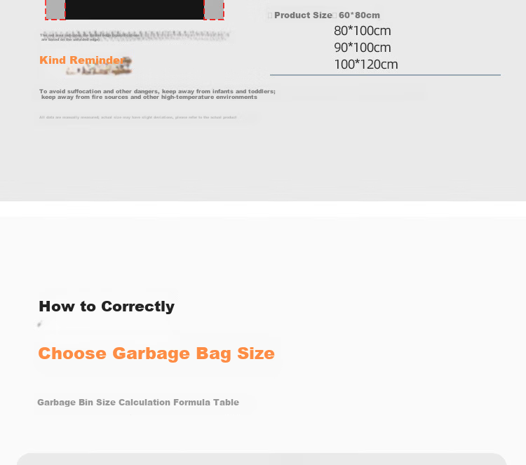 Bendi Black Vest Garbage Bags 60x80cm 50pcs Double-Sided 3.2 Mil Thickened Degradable Trash Bags for Property Cleaning 25