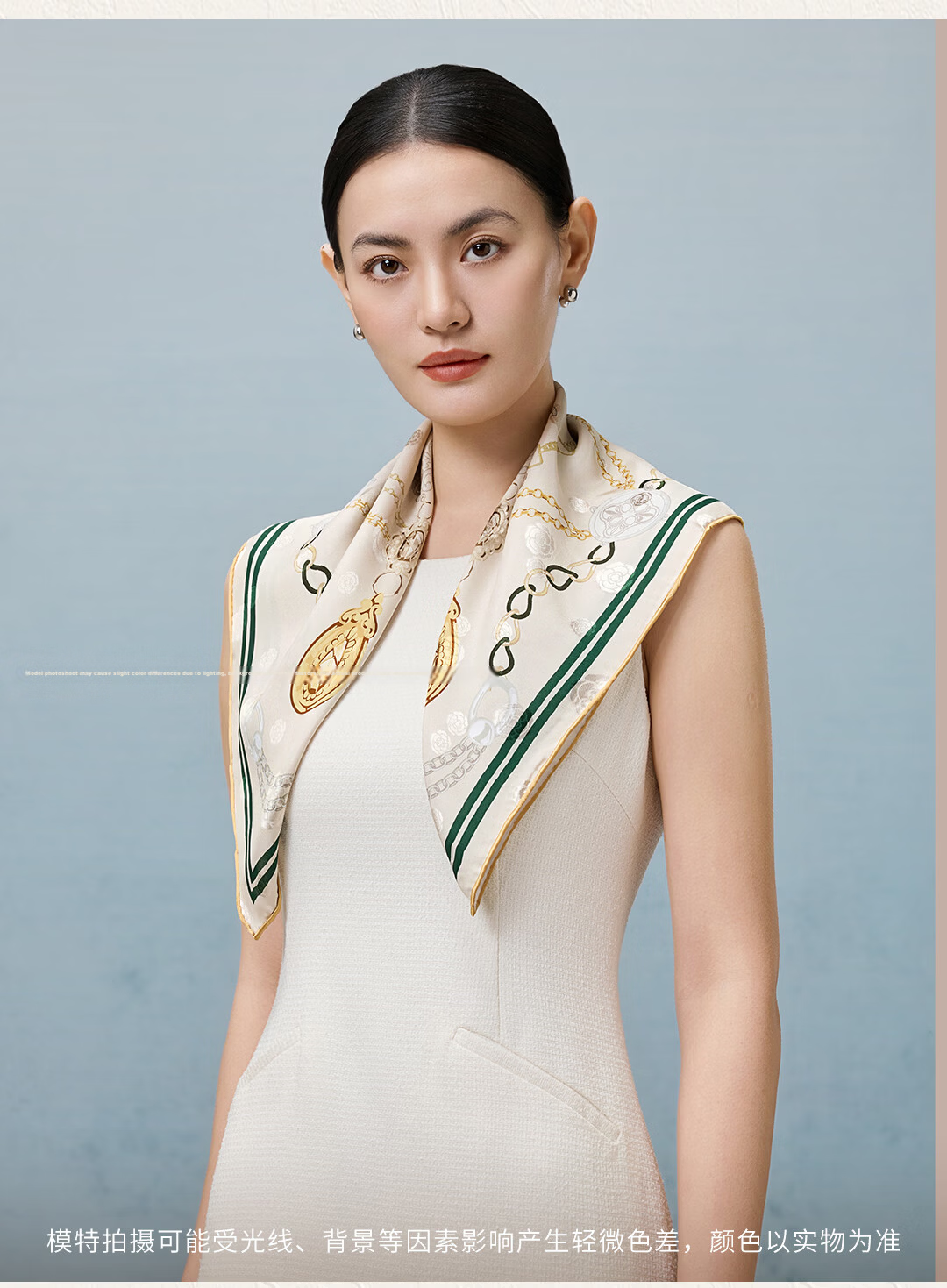 Shanghai Story 100% Mulberry Silk Printed Square Scarf Elegant Skin-Friendly Women's Silk Scarf Gift for Mom and Girlfriend with Gift Box 8