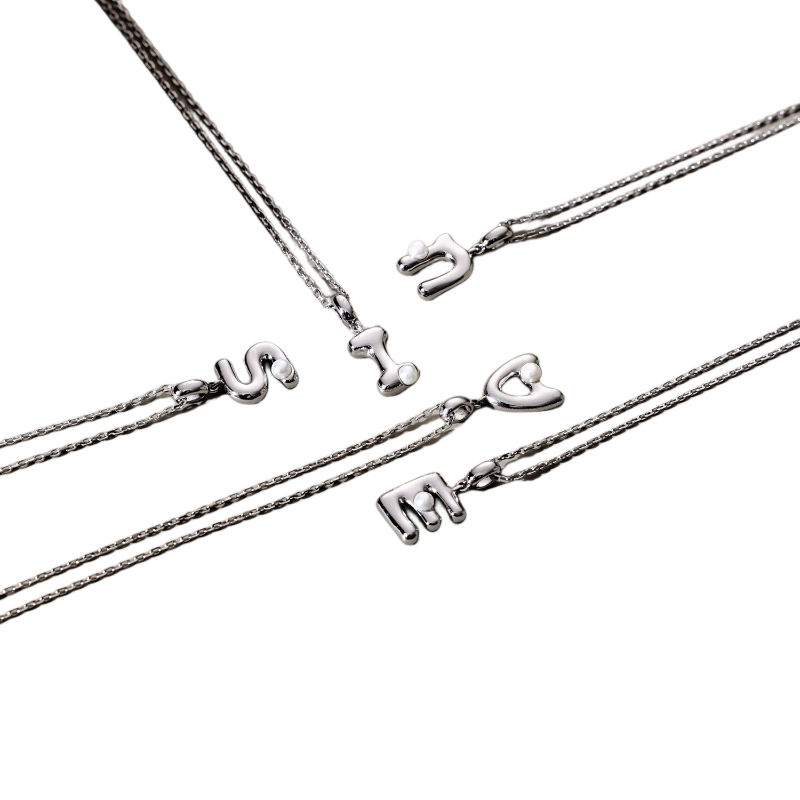 Arsis Simple Letter Pendant Necklace for Women, S925 Silver Collarbone Chain, Birthday Gift for Girlfriend, Letter Y