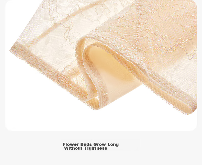 Manifen Sexy Lace Comfortable Mid-Low Waist Low-Cut Cotton Crotch Women's Panties 14