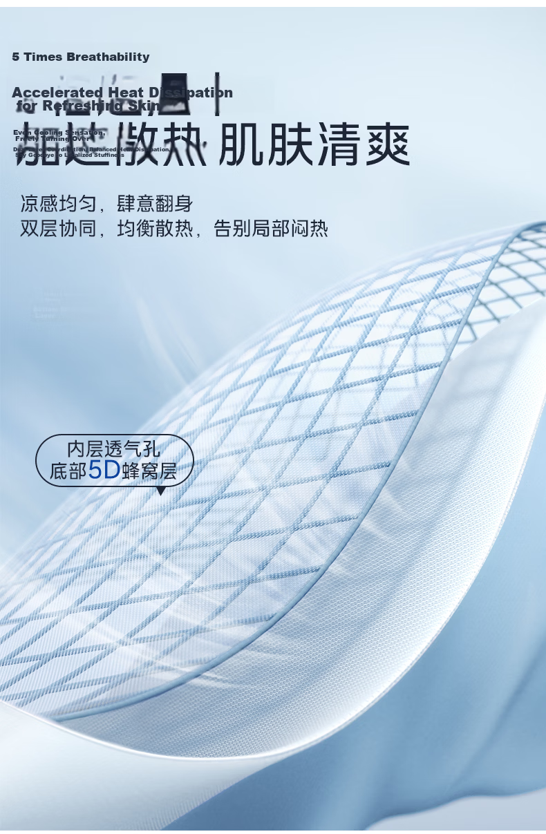 Anmino Anti-Mite Antibacterial Cooling Mat, Ice Silk Mat, Summer Cooling Pad, Class A Machine Washable 7