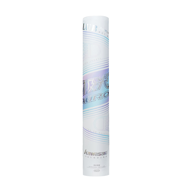 KAWASAKI Badminton Feather Shuttlecocks 12-Pack Durable Stable Aurora Shuttlecock