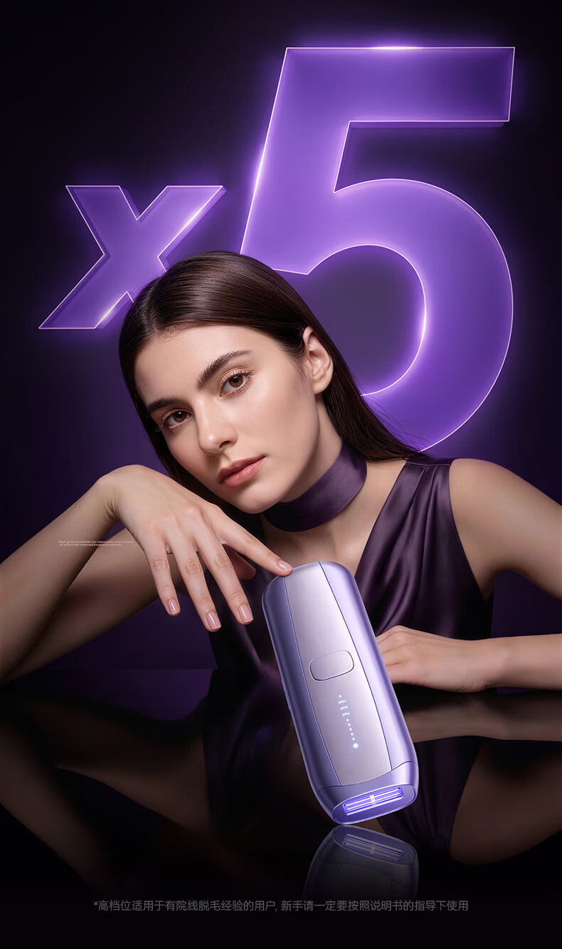 Lenovo Sapphire Hair Removal Device with 20% Government Subsidy - Ice Point Home Use Full Body Underarm Facial Hair Removal High Power Epilator Birthday and Holiday Gift for Girlfriend 10