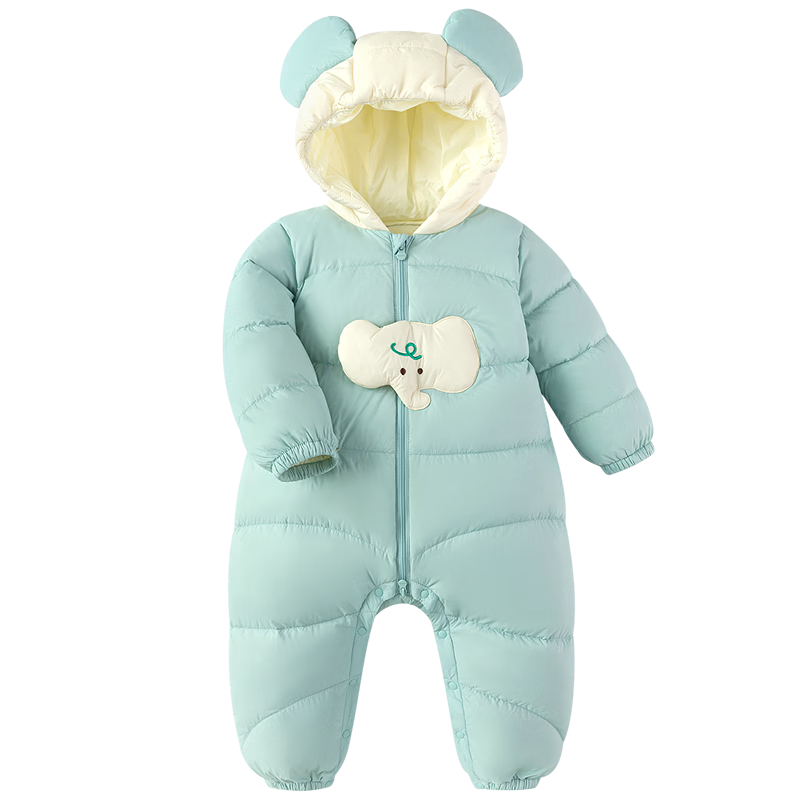 Balabala Kids Lightweight Down Jacket Baby Outdoor One-Piece Winter Romper Toddler Clothes Boys Girls Cute Style