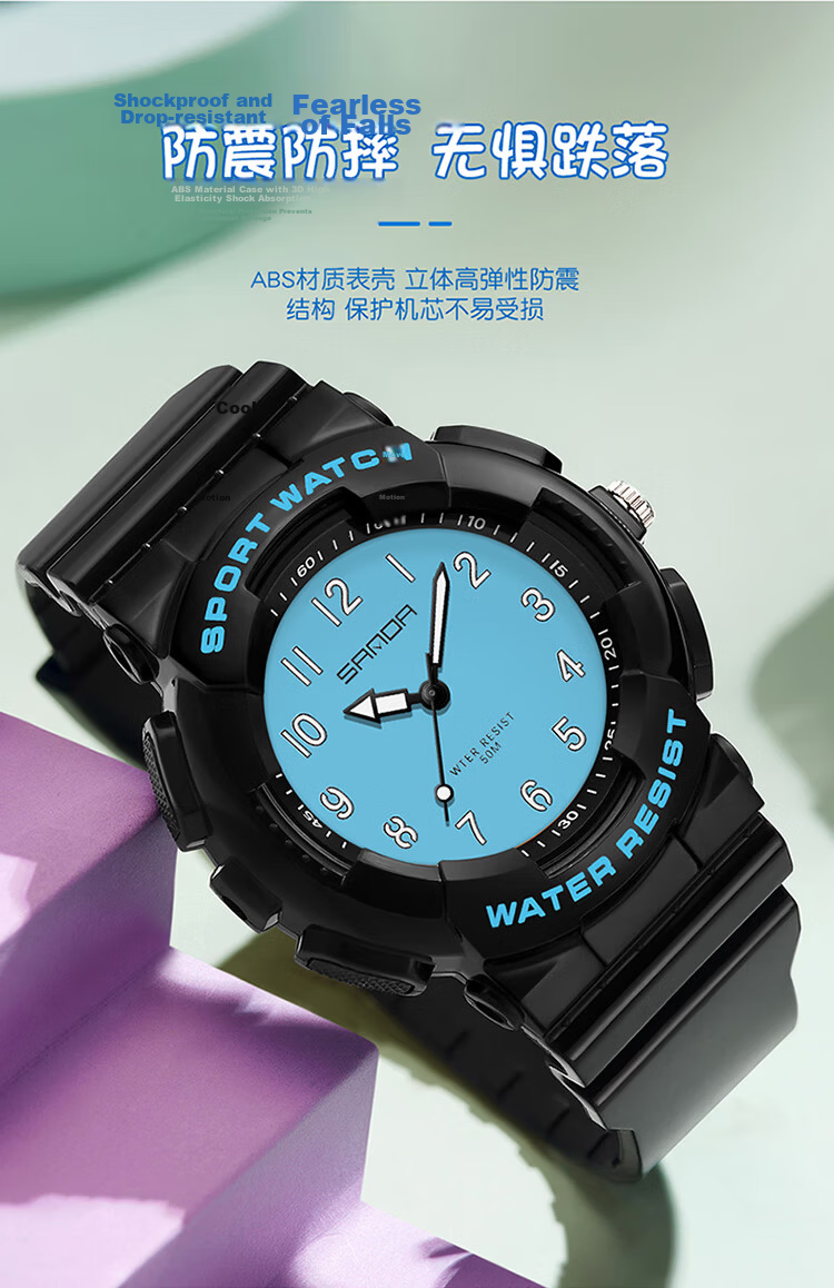 LOUIE JUELEN Student Exam Watch Unisex Waterproof Luminous Silent Quartz Sports Watch for High School, Civil Service, and Graduate Exams 11