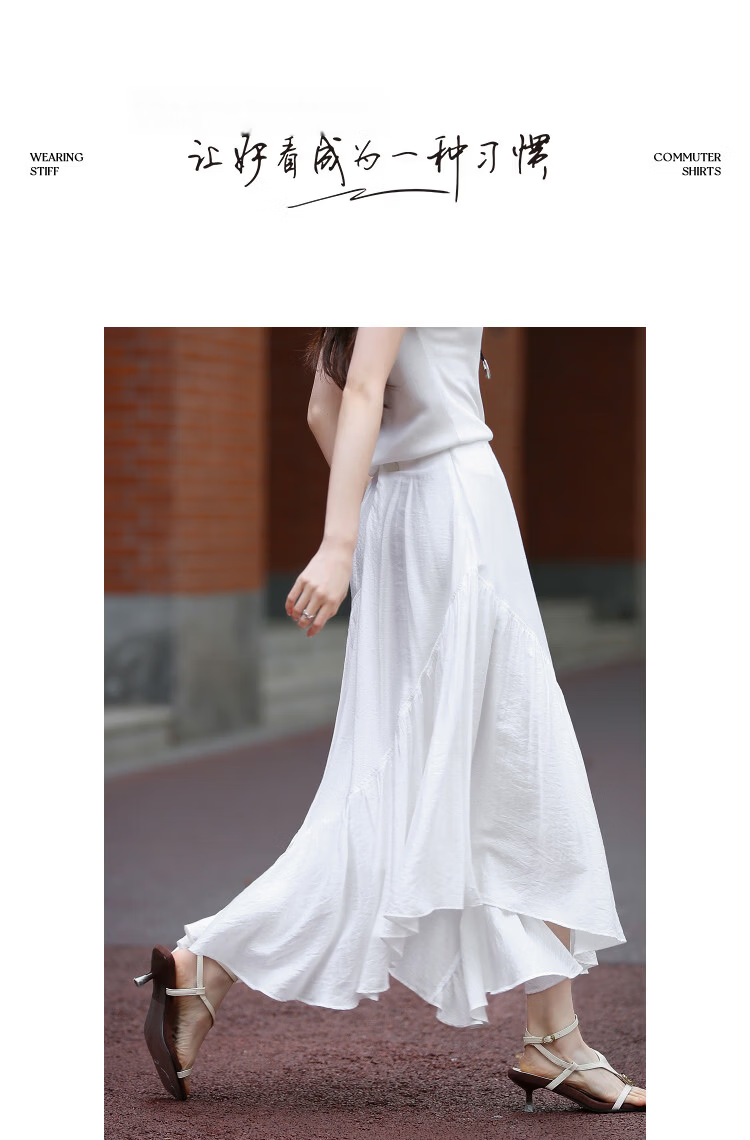 Demana [Artistic Utopia] Spring Design Irregular A-Line Fairy Pleated Mini Skirt for Women 10