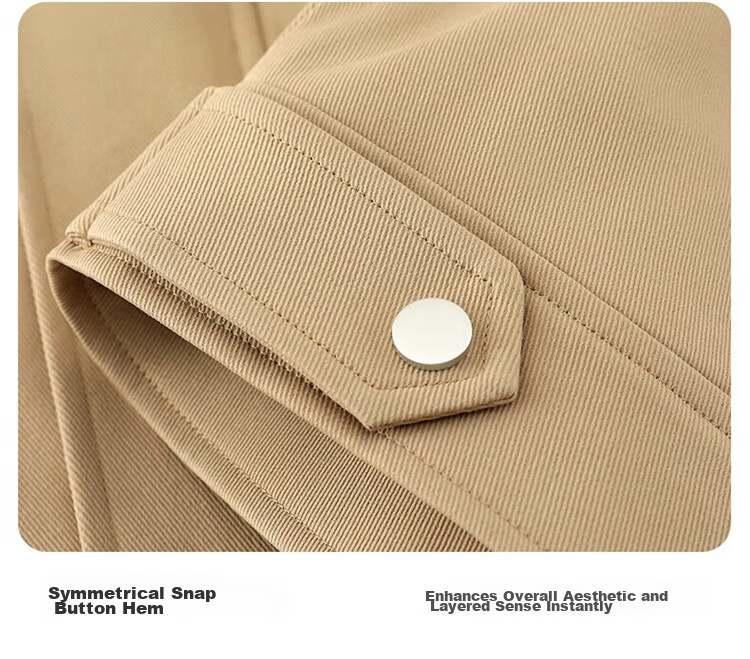 MARK FAIRWHALE Men's Jacket Spring Autumn American Workwear Casual Coat Trendy Men's Clothing Beige L 10