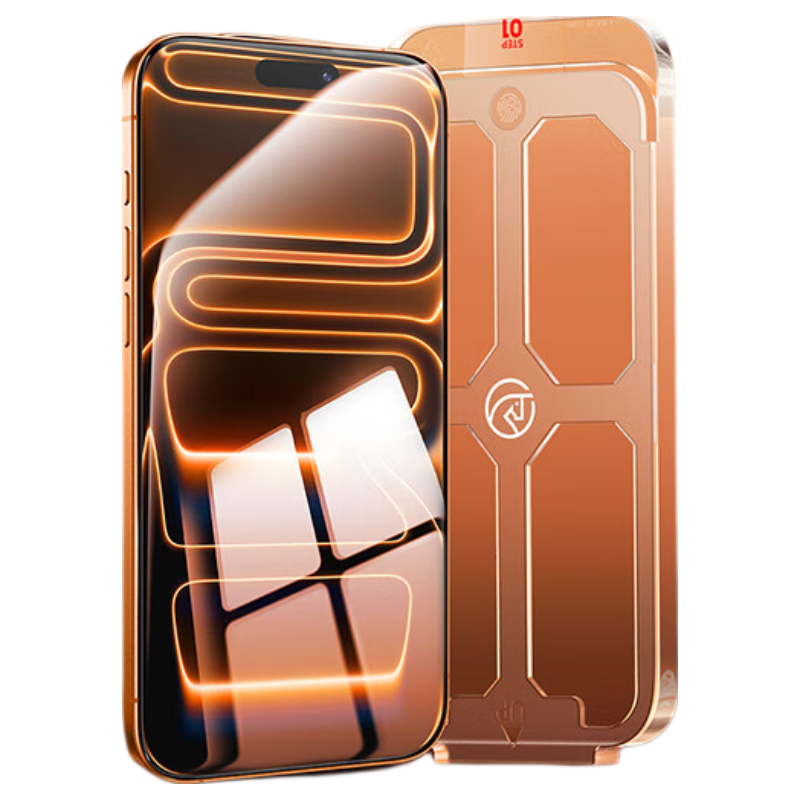 DIVI [Instant Application Borderless Film 2 Sets] Tempered Glass Screen Protector for Apple IPhone 17 Pro Max, Anti-Dust, Shockproof, Anti-Fingerprint, Ultra-Thin Full Screen Protective Film