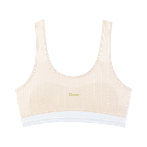 GRACEWELL Girls' Underwear 6-12 Years Thin Breathable Vest Puberty Stage 1 Youth Student Bra