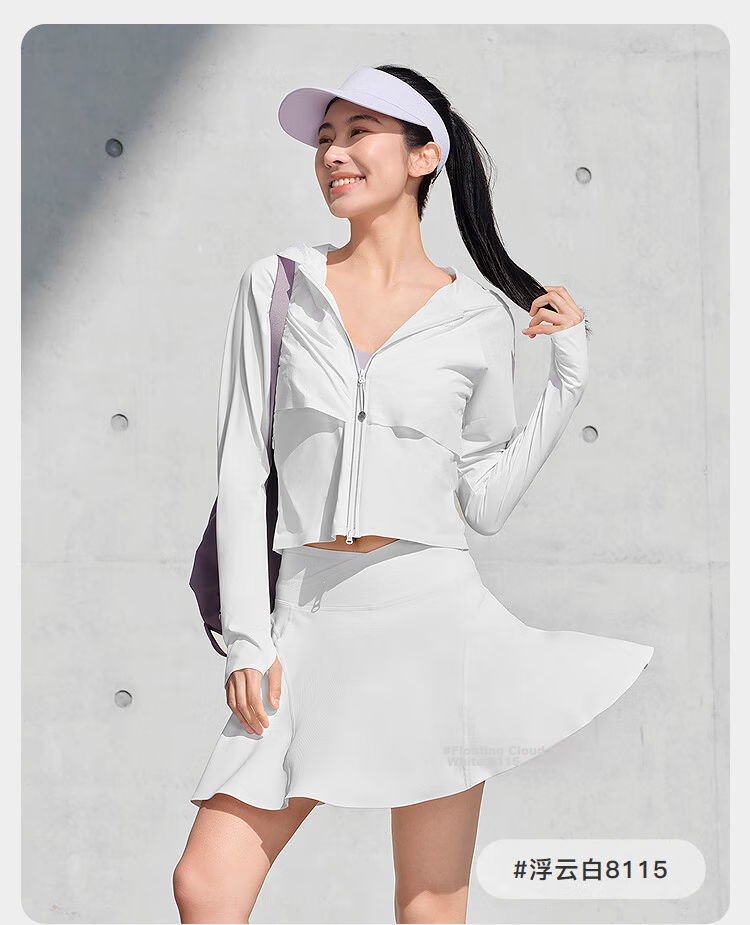 BOSIDENG Summer National Standard Fashion Original Yarn Women's Sun Protection Jacket UPF40+ UV Protection Slim Fit Coat 28