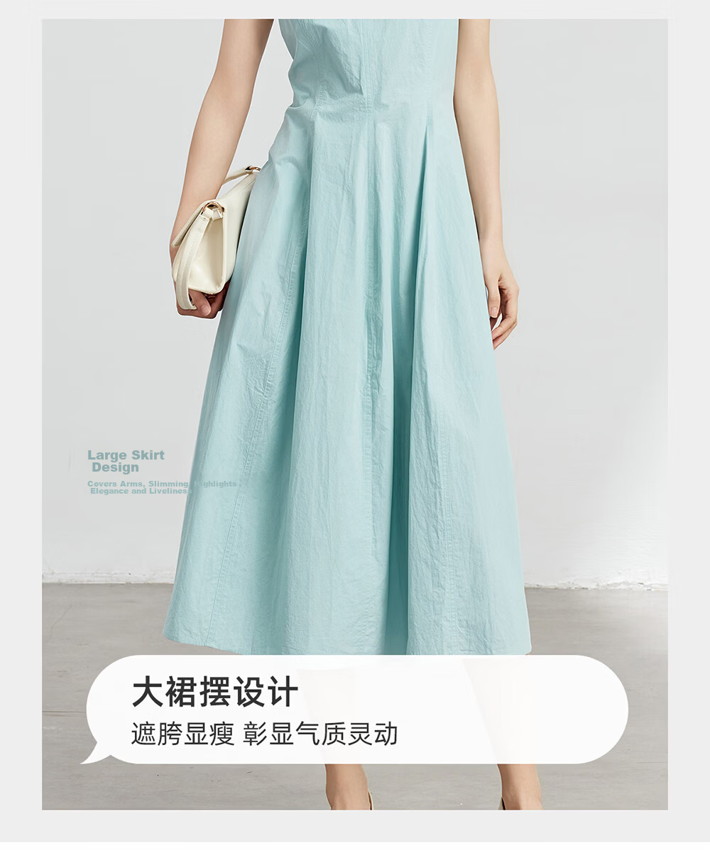 Miss Bird Women's High-End Summer Sleeveless Waist Slimming Office Fitted Tank Dress 6