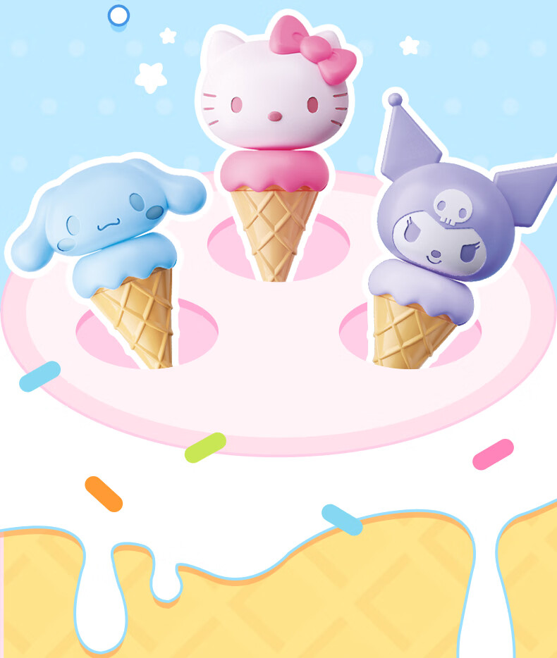 Moonlight Society Sanfu Sanrio Hello Kitty Ice Cream Pretend Play Toy for Girls Birthday Gift 7