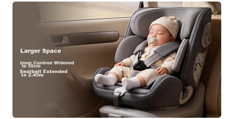 JD Jingzao Children's Car Safety Seat 0-6-12 Years Baby i-Safe Dual Ventilation Business Class 3.0 Green Grape 16
