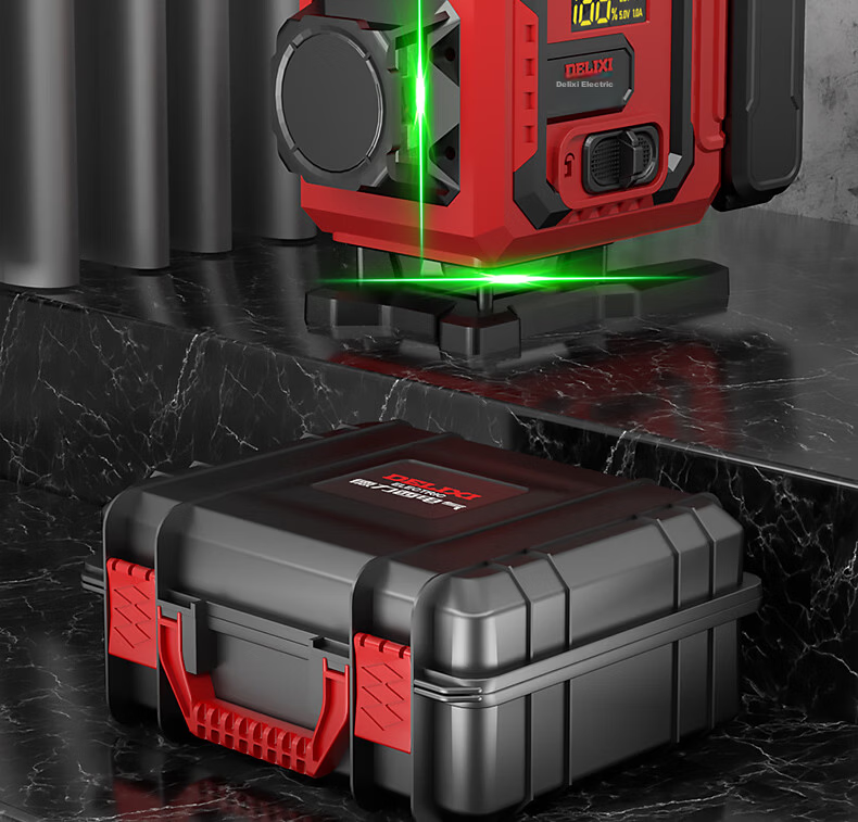 Delixi Electric Green Light 16-Line Infrared Level Laser Dual Power High Precision Strong Light Fine Line Auto Leveling Outdoor Construction 26