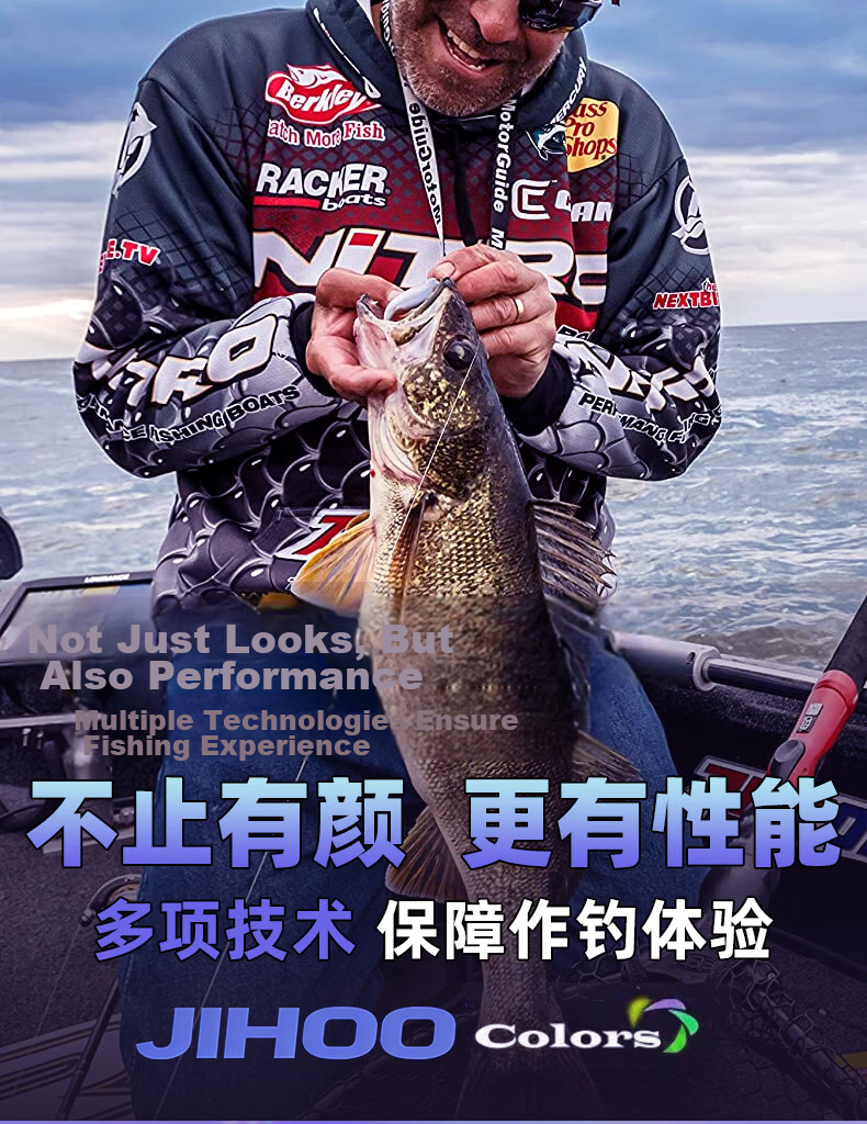 Jihu 2.13m Yao M-Tuned Universal Spinning Reel Lure Rod Combo Long Cast Lure Fishing Rod 5