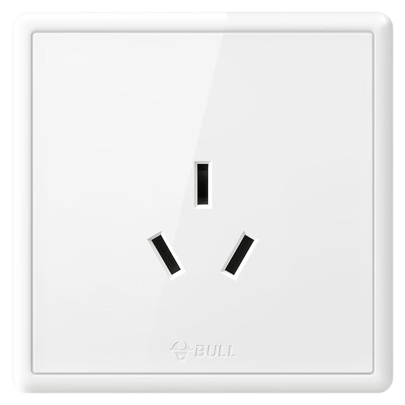 BULL Switch Socket G36 Series, 16A High Power Three-Hole Air Conditioner Socket, G36Z104 White Concealed Installatio