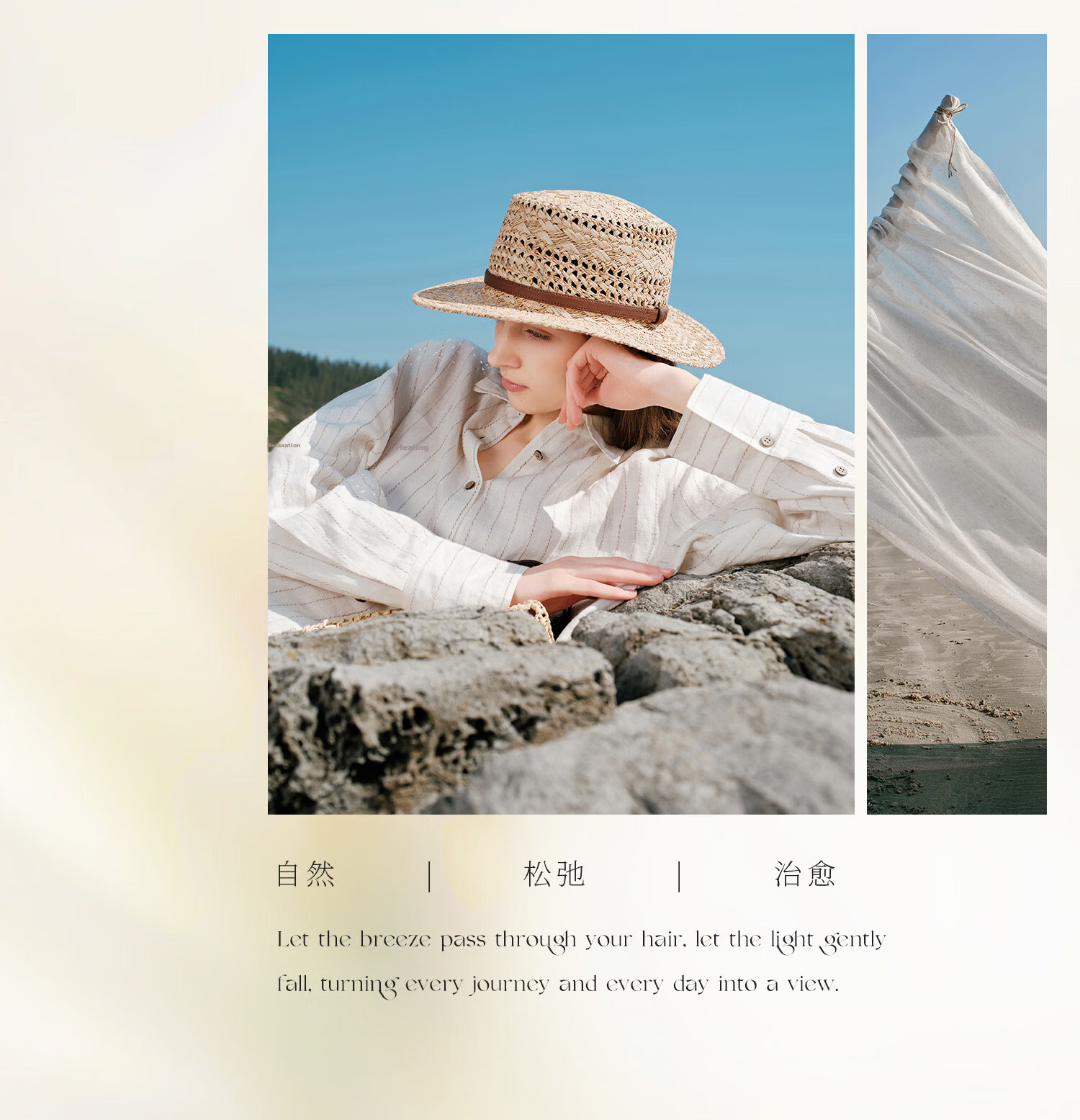 FANCET Hand-Crocheted Raffia Flat Top Summer Women's Hollow Breathable Straw Hat British Vintage High Crown Sun Hat 3