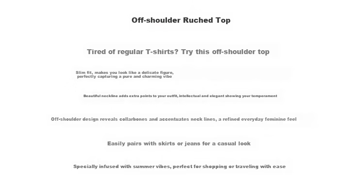 Shuangxing Women's Off-Shoulder Short Sleeve T-Shirt Summer New French Style Elegant Slim Fit Black L 3