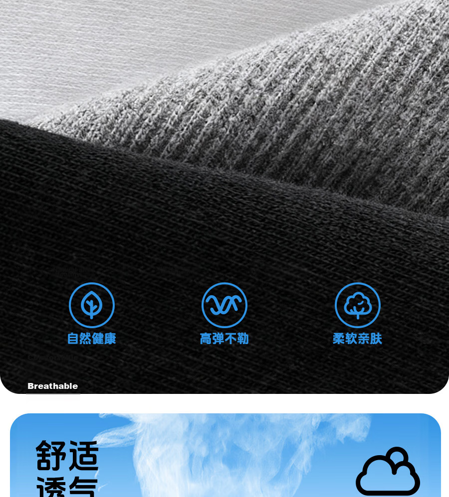 Kelorock Disposable Short Socks Unisex Black and White 20 Pairs Travel Portable Wash-Free Socks 5