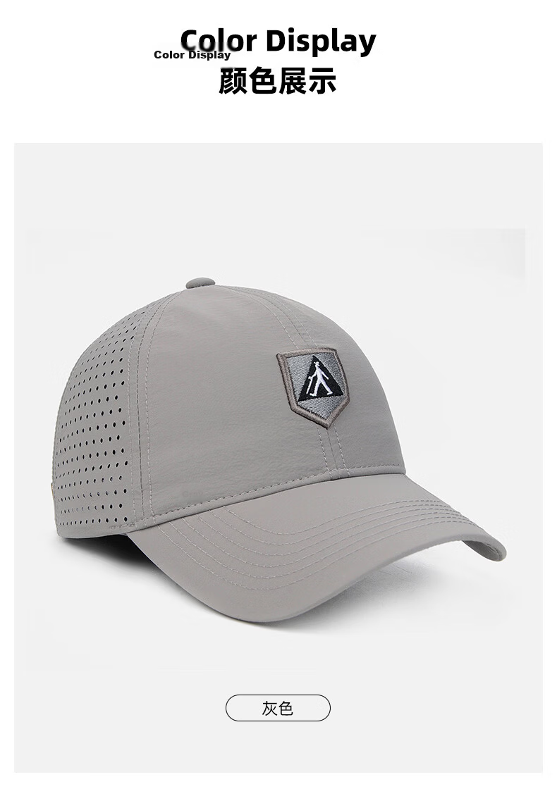 Zulijian Breathable Mesh Baseball Cap Summer Sun Protection Unisex Casual Black Visor Hat 7