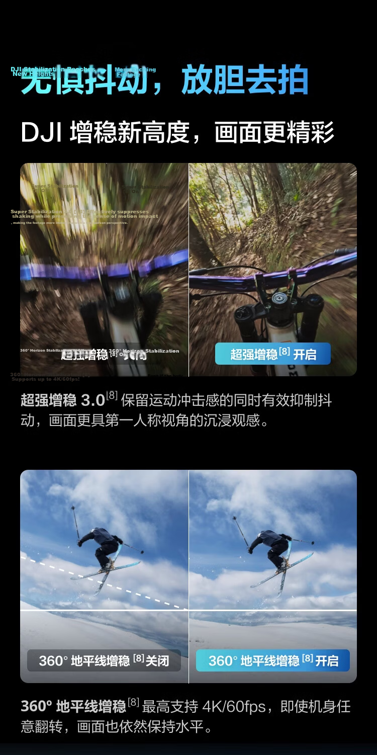 DJI Osmo Action 6 All-in-One Flagship Sports Camera Variable Aperture Vlog Travel Outdoor Photography Motorcycle Mountain Biking Diving Hiking Handheld 9