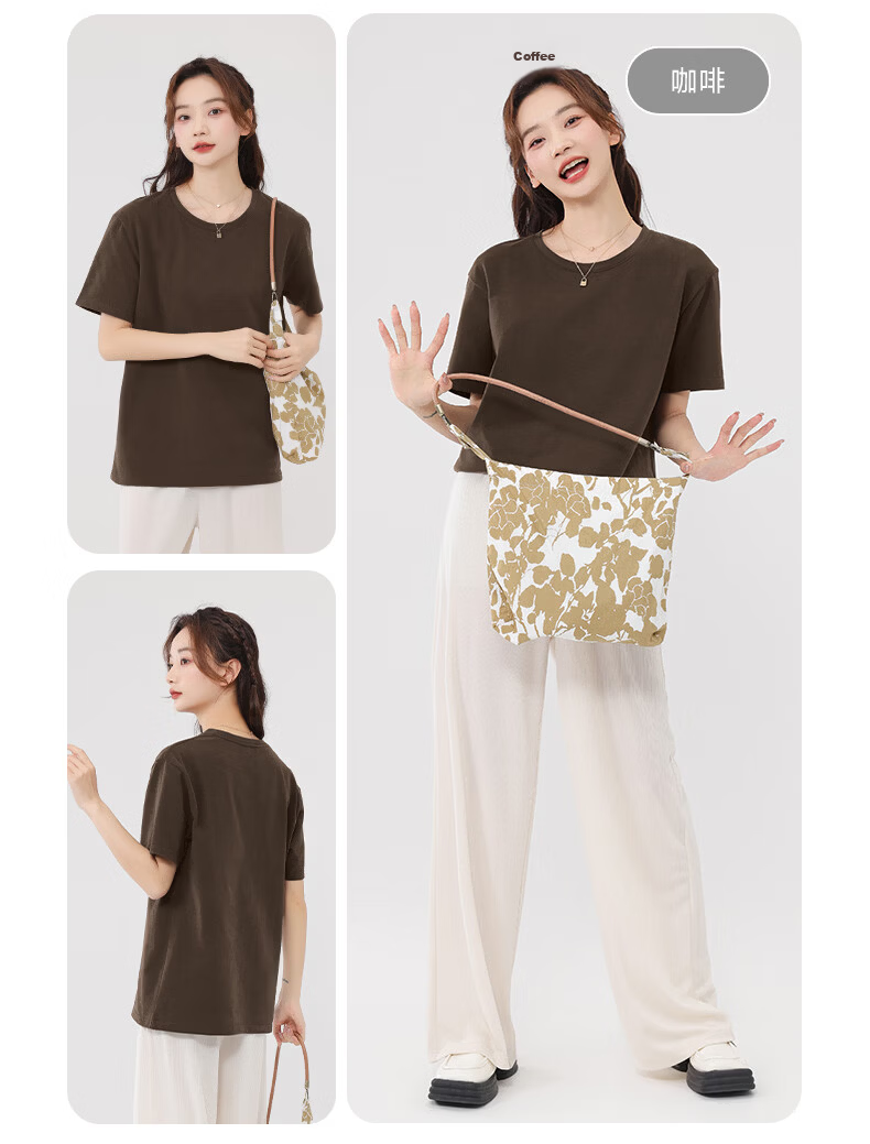 Warrior Women's 2026 Summer New Cotton Short Sleeve T-Shirt Loose Fit Slim Outdoor Breathable Printed Top 25