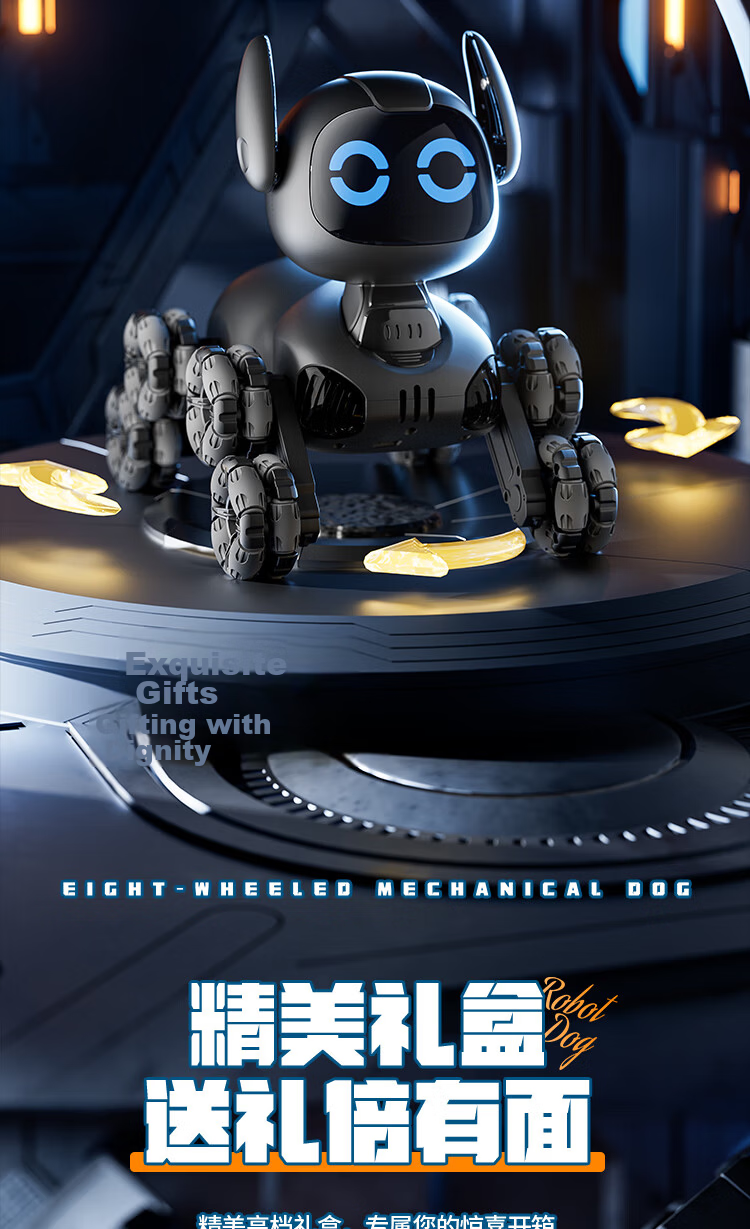 4DRC Children's Remote Control Car, Electric Toy Dog, Bionic Robot Dinosaur, Birthday Gift for Boys Aged 1-3 Years Old 14
