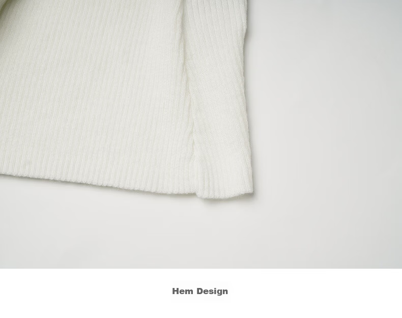 Olrain One-Shoulder Ribbon Pullover Knit Top for Women Spring New Elegant Base Shirt Off-White XL 23