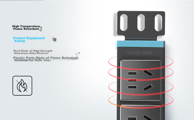 BULL 16A High-Power PDU Desktop Cabinet Socket/power Strip/extension Cord/surge Protector, 8 Outlets with Master Switch, 1.8m Specification GNE-108DE 23