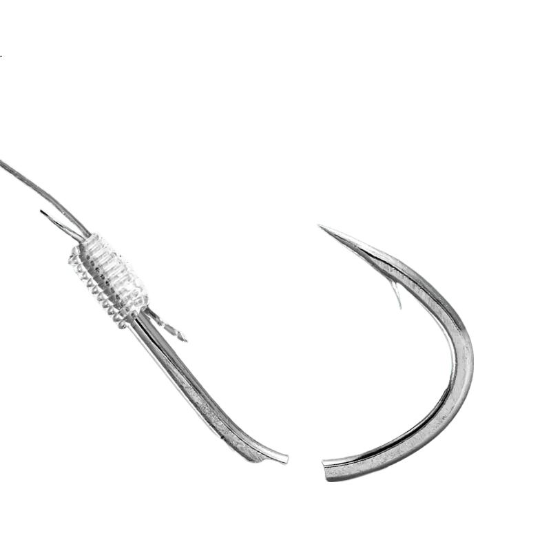 Weilianmeng No. 2 Golden Sleeve, 20 Sets of Pre-Tied Fishing Hooks with Line, Double Hook Finished Set, Shihang Hook, Fishing Tackle