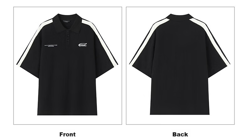 TonLion 2026 Summer New Men's Short Sleeve Polo Shirt Loose Fit Unique Youth Sports Stylish 18
