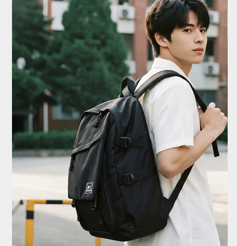 Warrior Backpack Men's Casual Water-Resistant Laptop Travel Bag Large Capacity School Bag for High School, Middle School, and College Students 14
