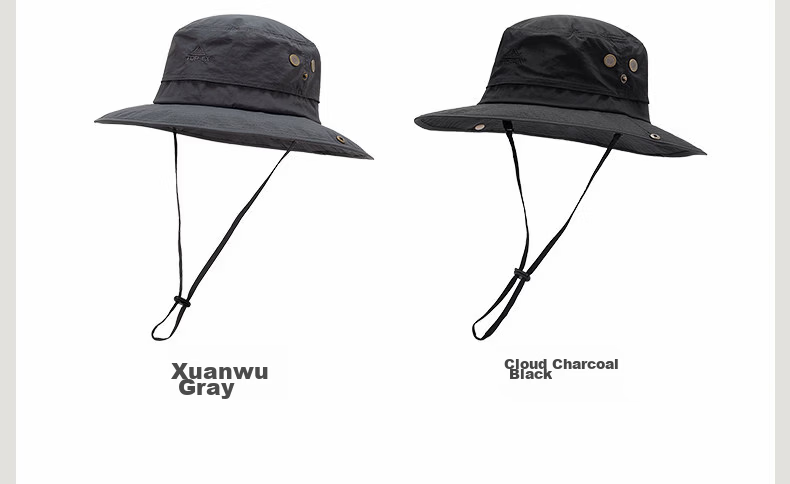 TOPEX Outdoor Men's Summer Mountaineering Bucket Hat Sun Protection Hiking Foldable Water-Repellent Breathable Cap 21