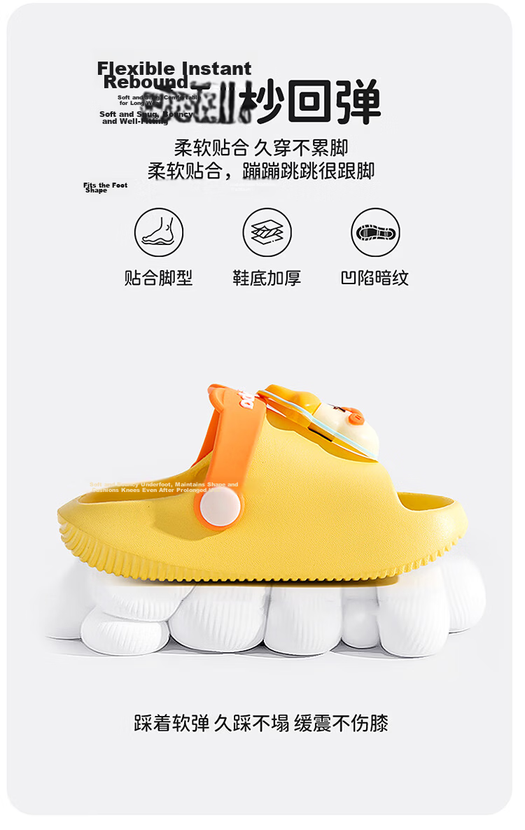 Pig Daddy Children's Slippers Girls Summer Toddler 2026 New Middle and Small Kids Indoor Non-Slip Baby Pink Sandals Size 17 6