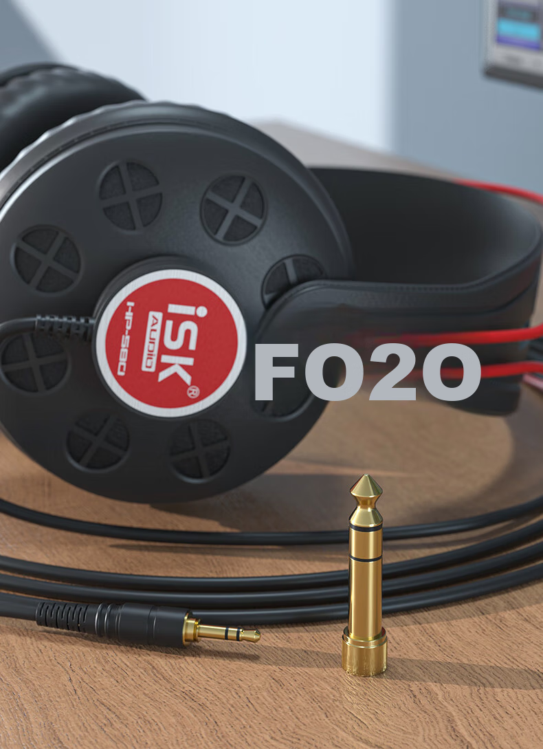 ISK HP-580 Professional Over-Ear Monitoring Headphones, Comfortable Full-Enclosed Cavity Design, Gaming Headphones for Computer, Mobile Phone, Sound Card, Karaoke Recording, And Gaming Music 7