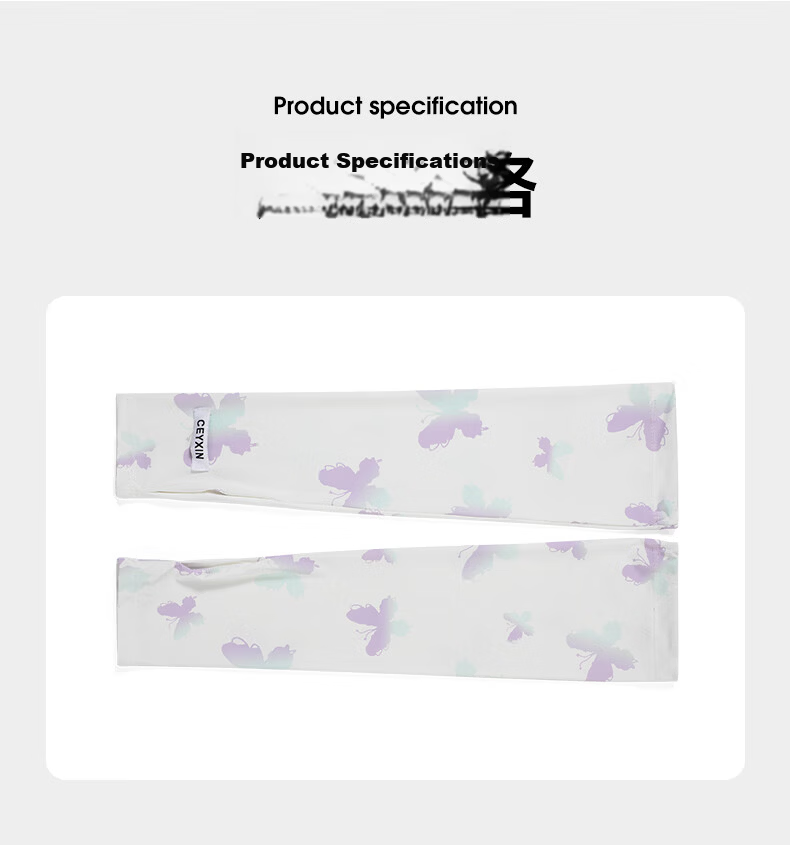 Yuzhaolin Women's Summer Sun Protection Arm Sleeves Cycling Driving UV Protection Gradient Purple-Blue Sleeve Gloves 3