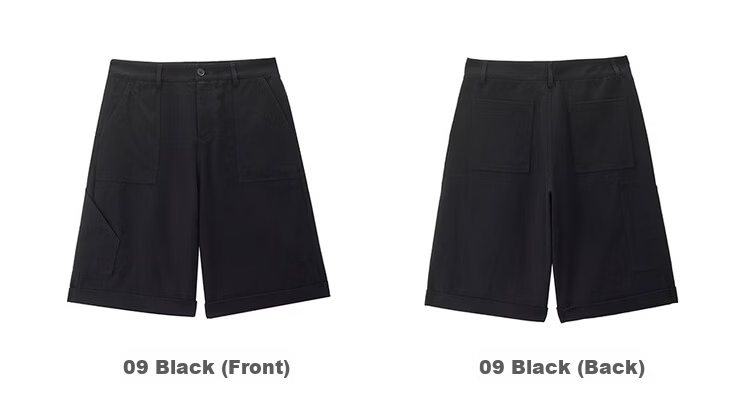 Giordano Designer Casual Shorts Men Pure Cotton Multi-Pocket Mid-Rise Straight Five-Point Cargo Pants 18106705 19