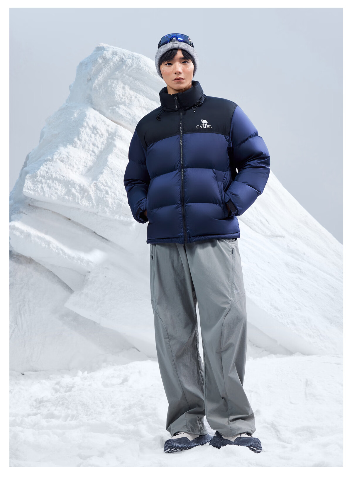 CAMEL Flame Mountain down Jacket 2.0 Wang Junkai Edition [Wang Zhe Kai Armor] Men's Thickened Warm Coat for Winter 36