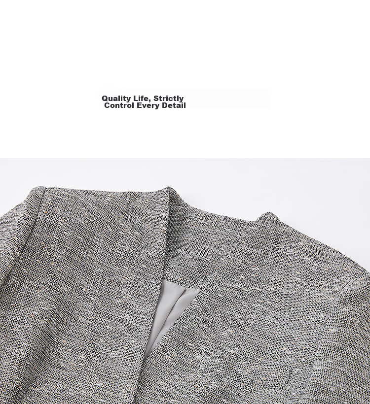 Demana [Smart Urban] Autumn Chic V-Neck Two-Button Patch Pocket Slim Fit Blazer for Women High-End Style 12