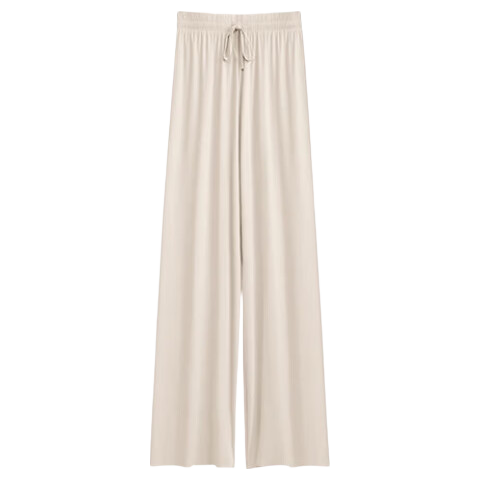 MJ STYLE Women's Ice Cool Wide-Leg Pants 2026 Summer Loose Casual Breathable High-Waist Slimming Trousers